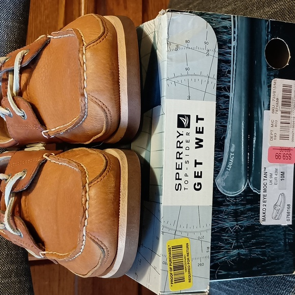 Men's Sperry Mako 2 Eye Mic Tan - 10M - Picture 2 of 9